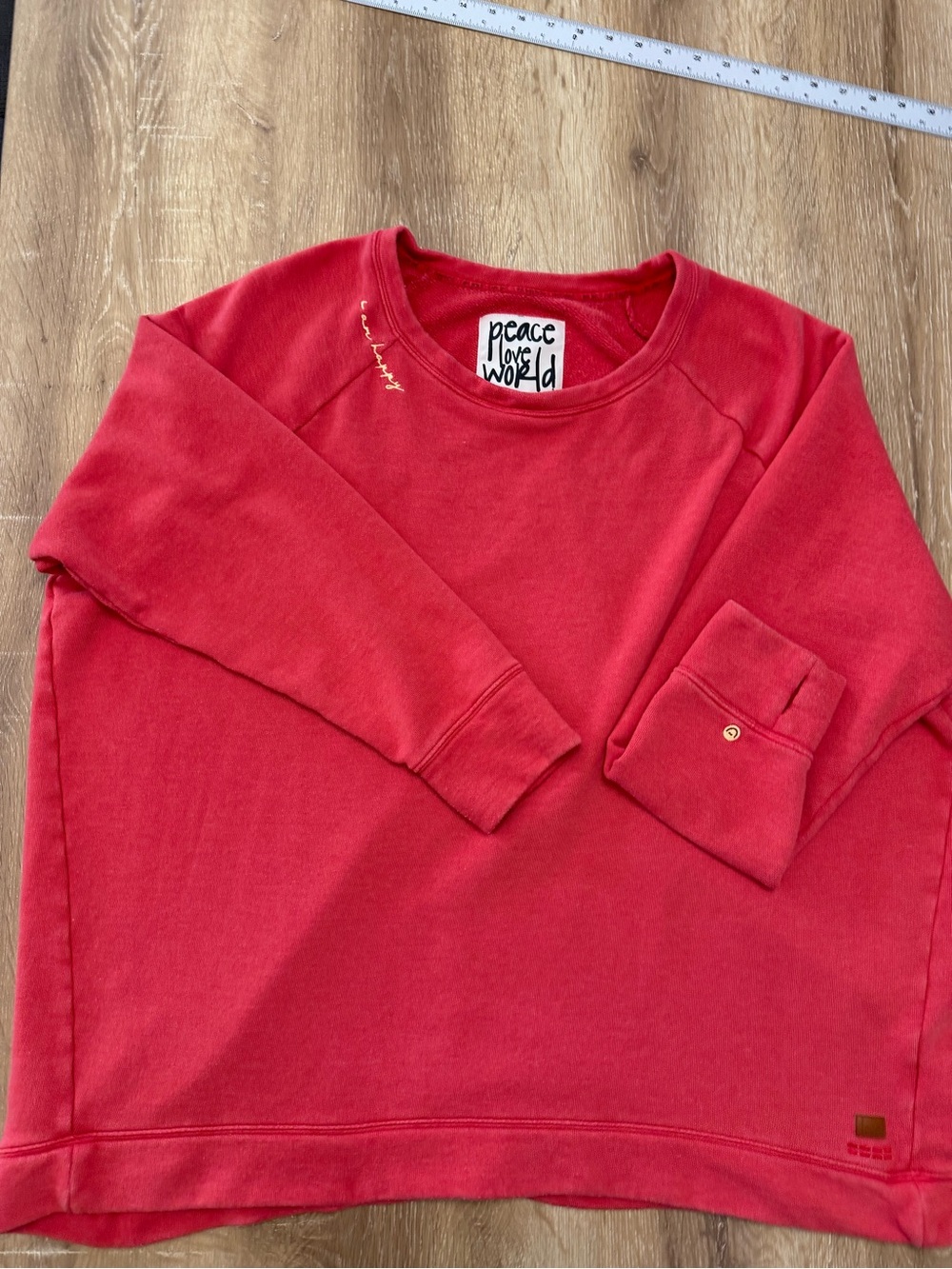 Love Men’s Red Crewneck Sweatshirt